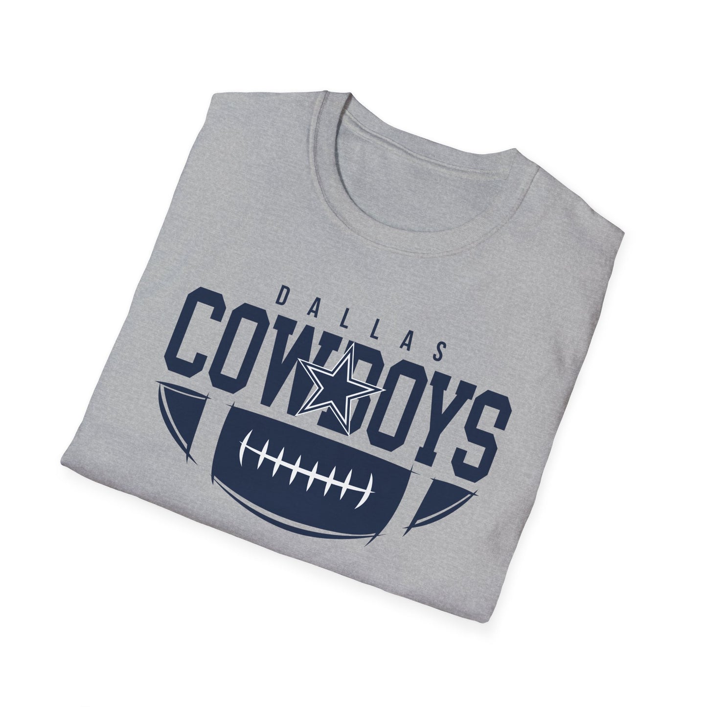 Dallas Cowboys Unisex Softstyle T-Shirt | Casual Fan Gear, Sports Apparel, Game Day Wear, Gift for Football Fans, Team Merchandise
