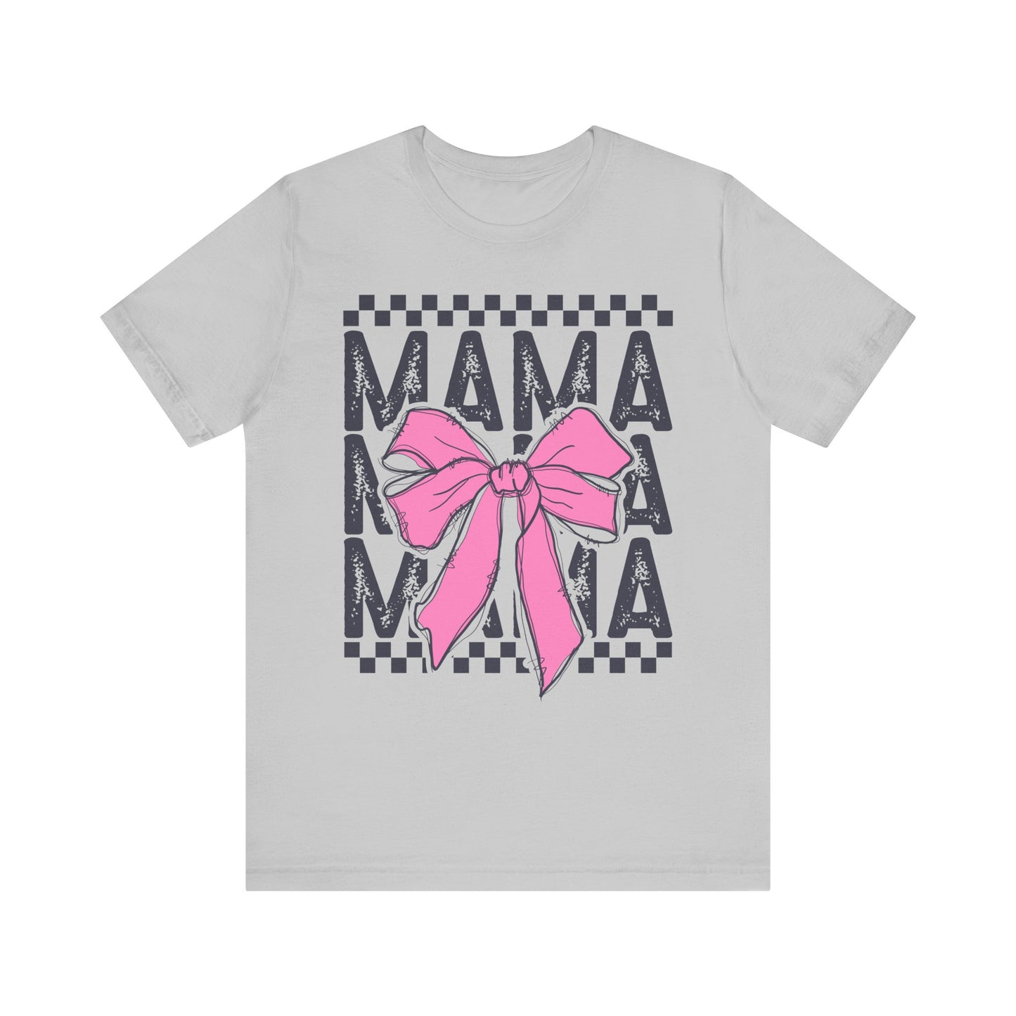 Cute Mama Bow Graphic Tee, Mother's Day Gift, Stylish T-Shirt for Moms, Everyday Wear, Birthday Gift for Her