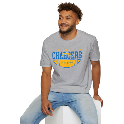 Unisex Softstyle T-Shirt - Chargers Football Pride, Casual Wear, Game Day Tee, Sports Fan Shirt, Gift for Him/Her