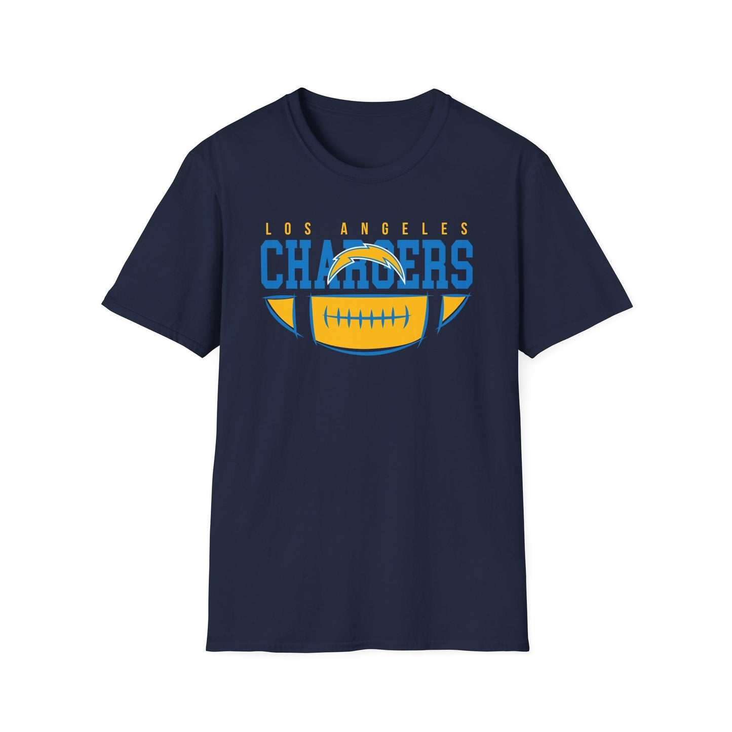 Unisex Softstyle T-Shirt - Chargers Football Pride, Casual Wear, Game Day Tee, Sports Fan Shirt, Gift for Him/Her