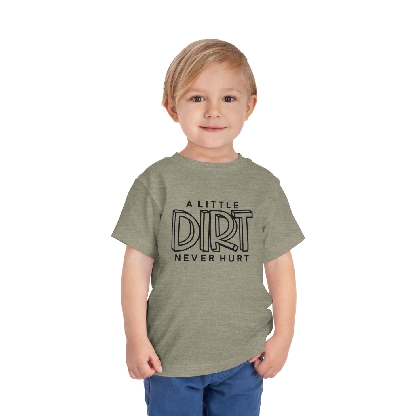 Toddler Dirt Never Hurt Tee, Kids Shirt, Playful Toddler Tee, Children's T-Shirt, Outdoor Fun, Birthday Gift, Playdate Attire