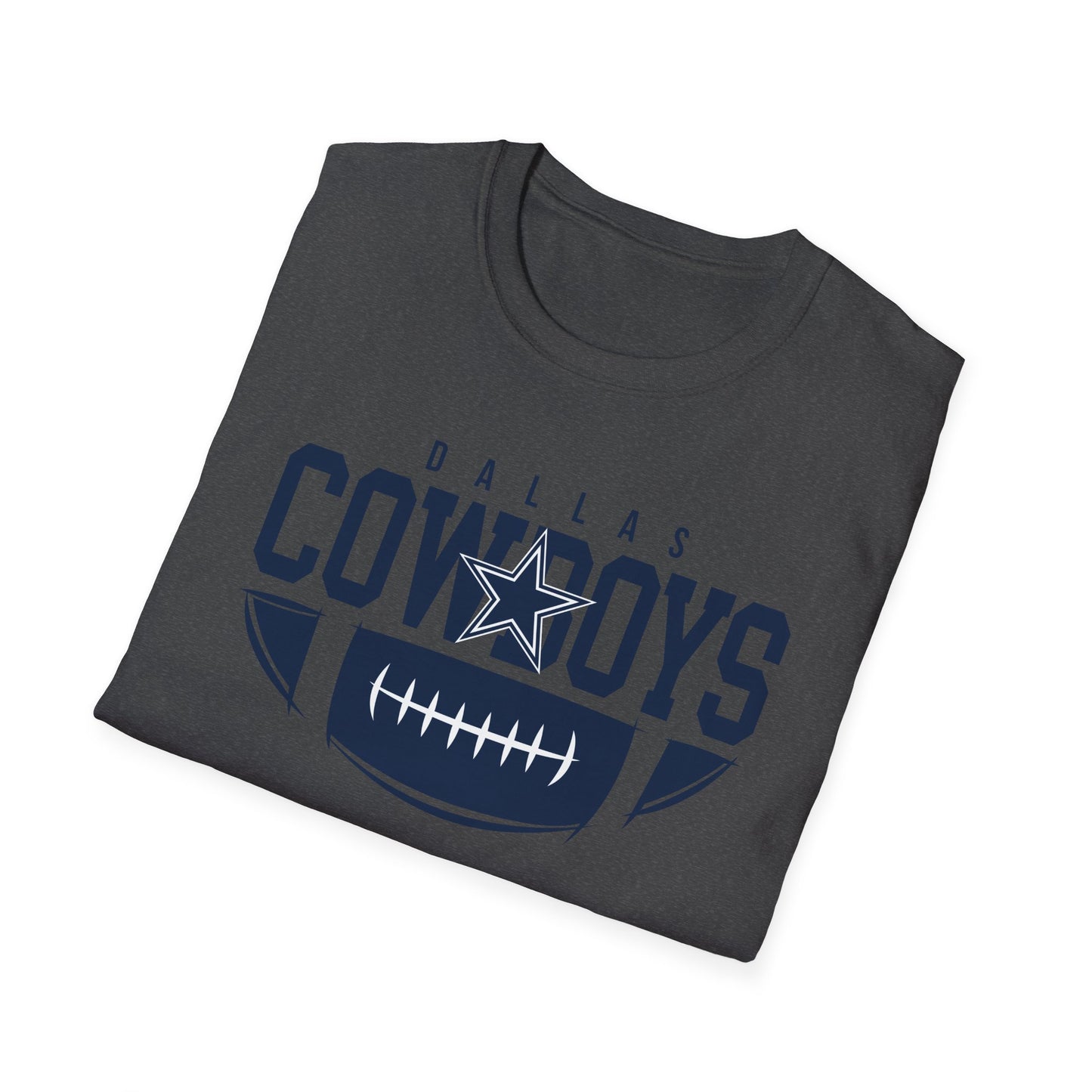 Dallas Cowboys Unisex Softstyle T-Shirt | Casual Fan Gear, Sports Apparel, Game Day Wear, Gift for Football Fans, Team Merchandise