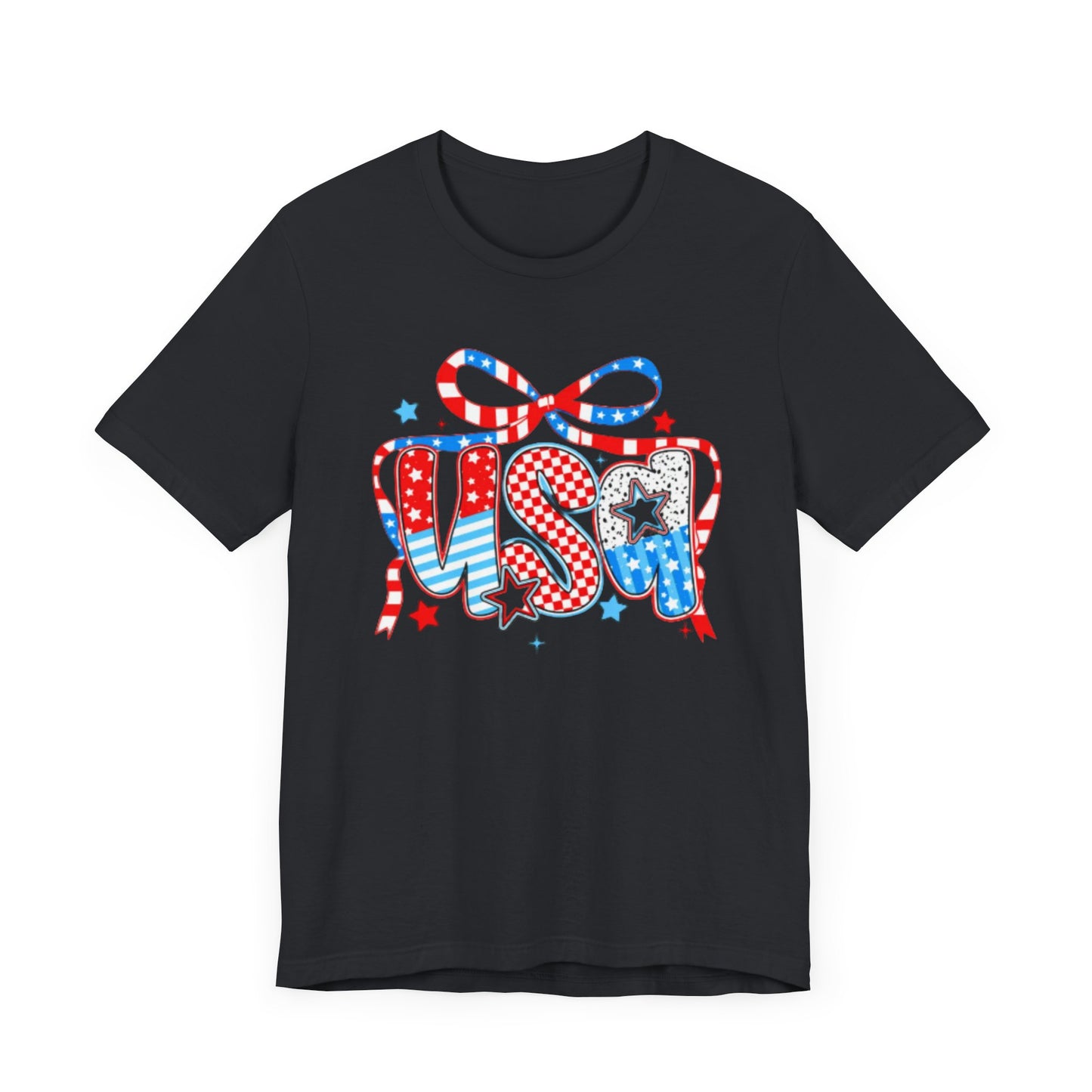 Patriotic USA Tee, Casual Style, Summer Festivals, Independence Day, Family Gatherings, Gift for Him/Her