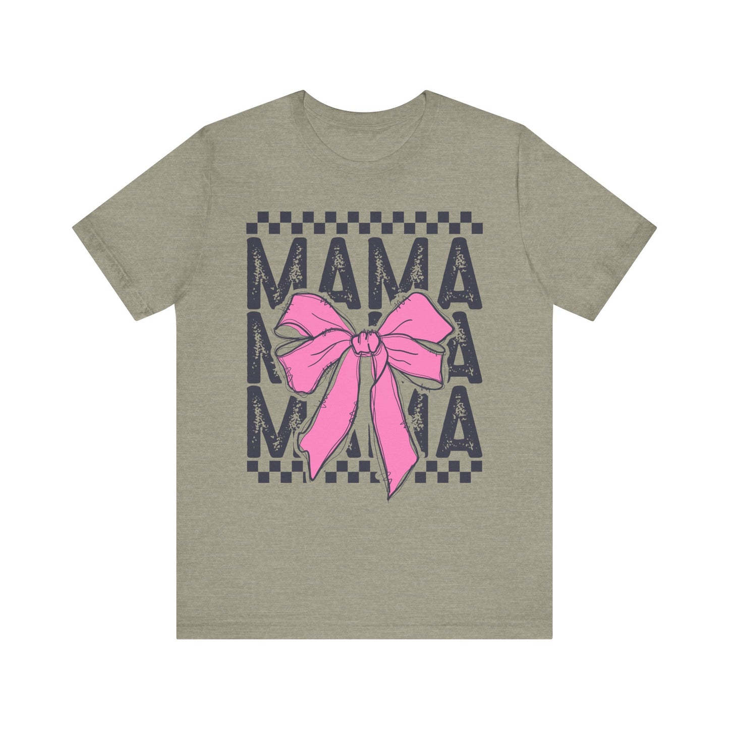 Cute Mama Bow Graphic Tee, Mother's Day Gift, Stylish T-Shirt for Moms, Everyday Wear, Birthday Gift for Her