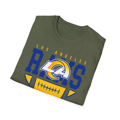 Los Angeles Rams Unisex Softstyle T-Shirt, Football Fan Apparel, Game Day Outfit, Sports Gift, Casual Wear, Team Spirit Tee