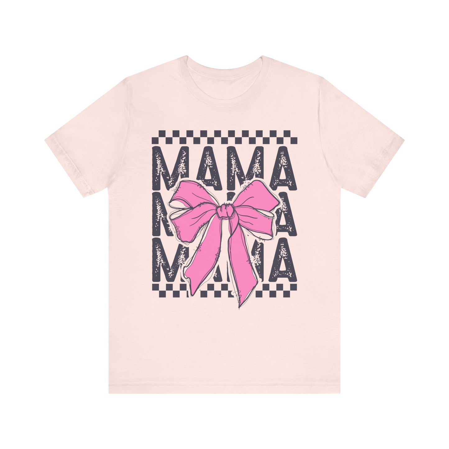 Cute Mama Bow Graphic Tee, Mother's Day Gift, Stylish T-Shirt for Moms, Everyday Wear, Birthday Gift for Her