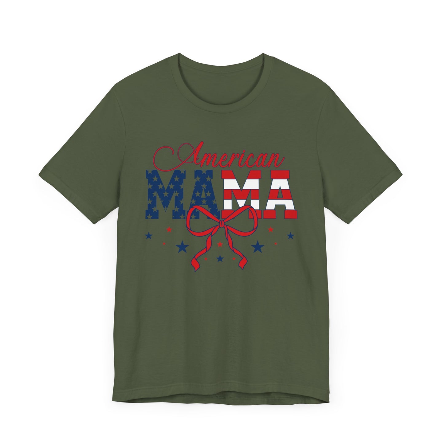 American Mama Patriotic Tee, Fourth of July T-Shirt, Independence Day Shirt, Summer Holiday Apparel, Gift for Moms