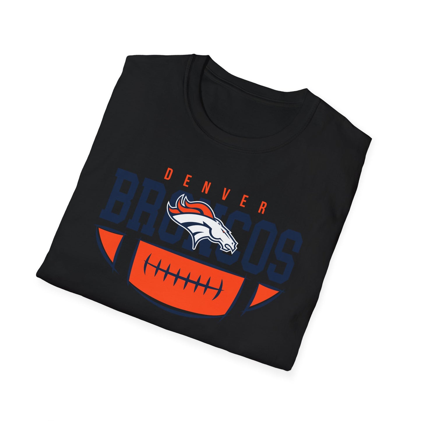 Denver Broncos Unisex Softstyle T-Shirt, Football Tee, Game Day Shirt, Sports Apparel, Fan Gear, Gift for Sports Lovers