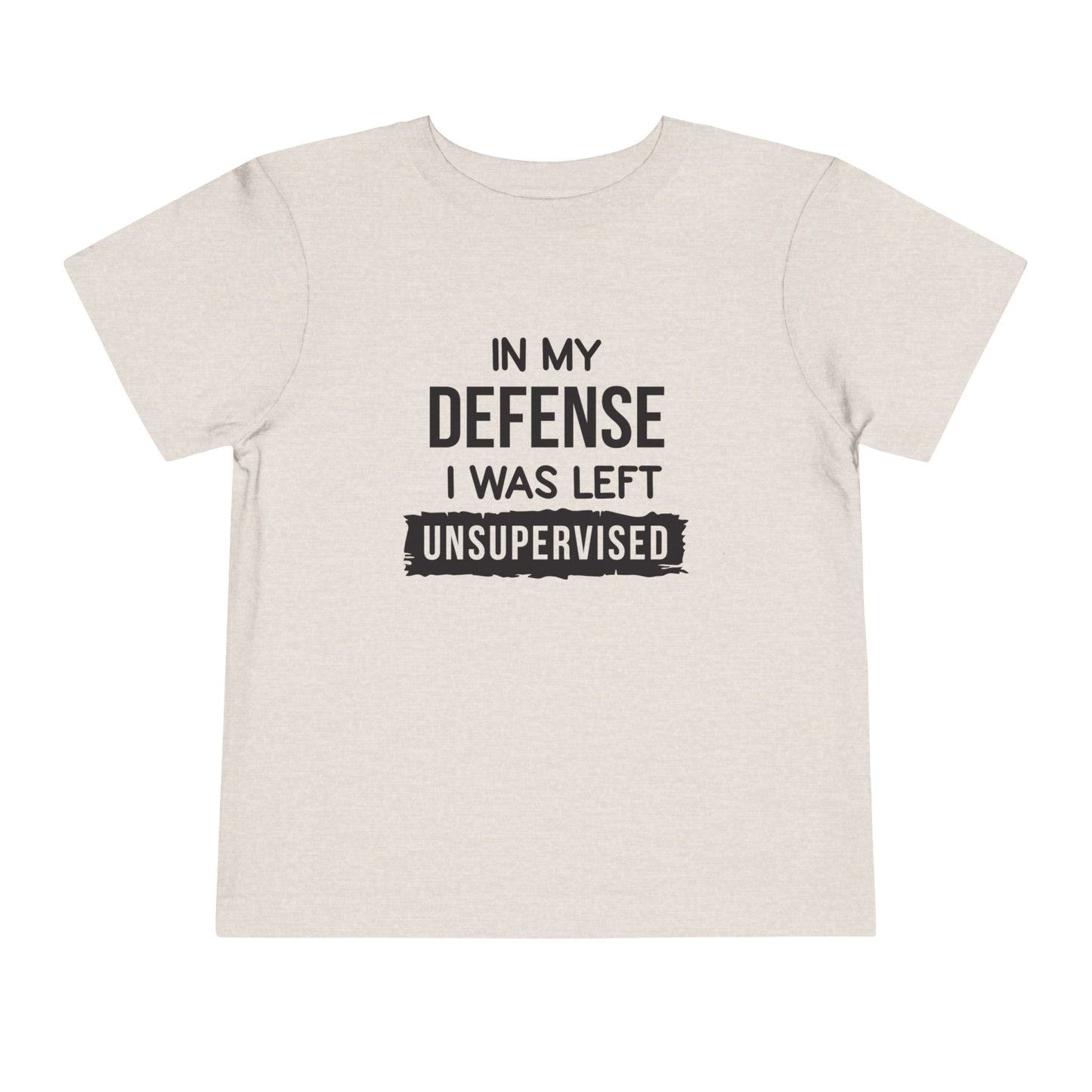 Funny Toddler Tee - "In My Defense I Was Left Unsupervised" - Cute Gift for Kids, Humor Tee, Playtime Wear, Birthday Shirt, Family [...]