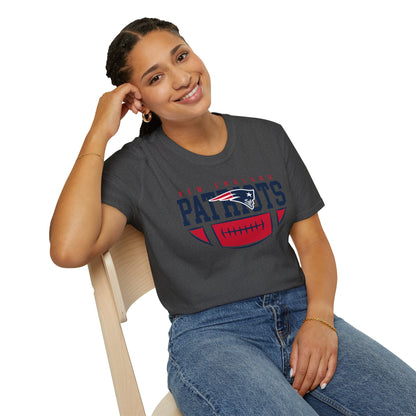 New England Patriots Unisex Softstyle T-Shirt | Sports Apparel, Game Day Outfit, Gift for Fans, Comfortable Tee, NFL Merchandise