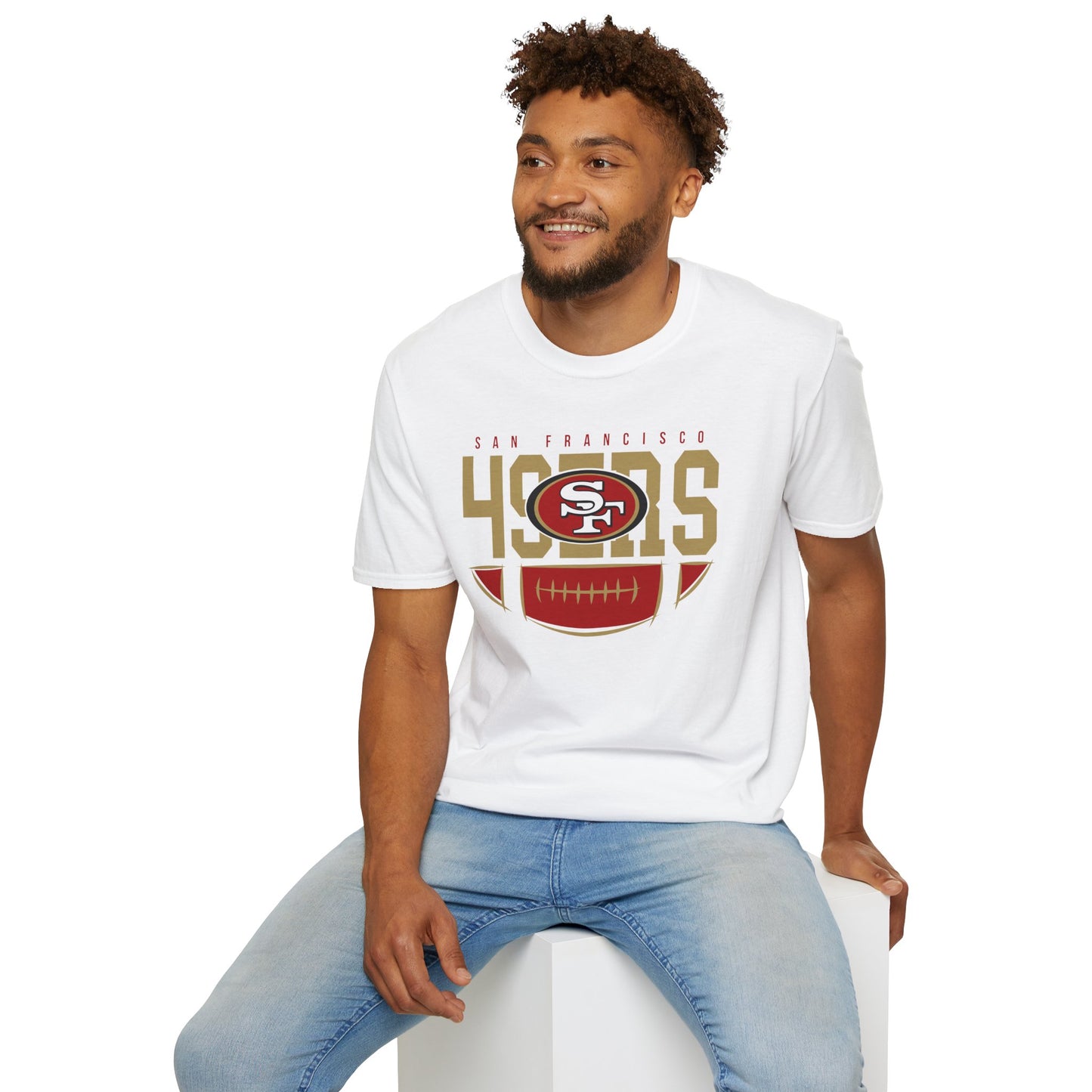 San Francisco 49ers Unisex Softstyle T-Shirt, NFL Fan Apparel, Game Day Tee, Sportswear, Gift for Football Lovers, Casual Style