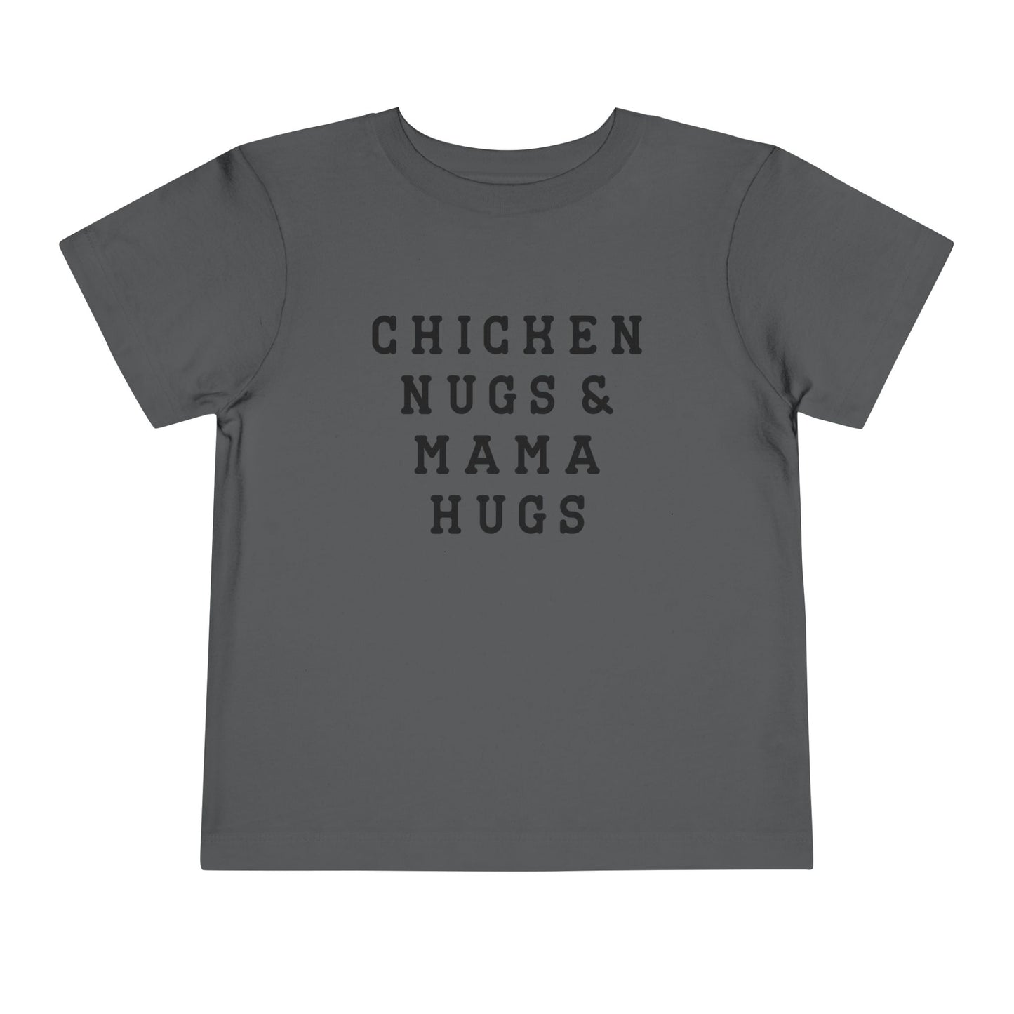 Toddler Chicken Nugs & Mama Hugs Tee - Cute Kids Shirt, Funny Toddler Tee, Gift for Moms, Baby Shower Gift, Playdate Outfit