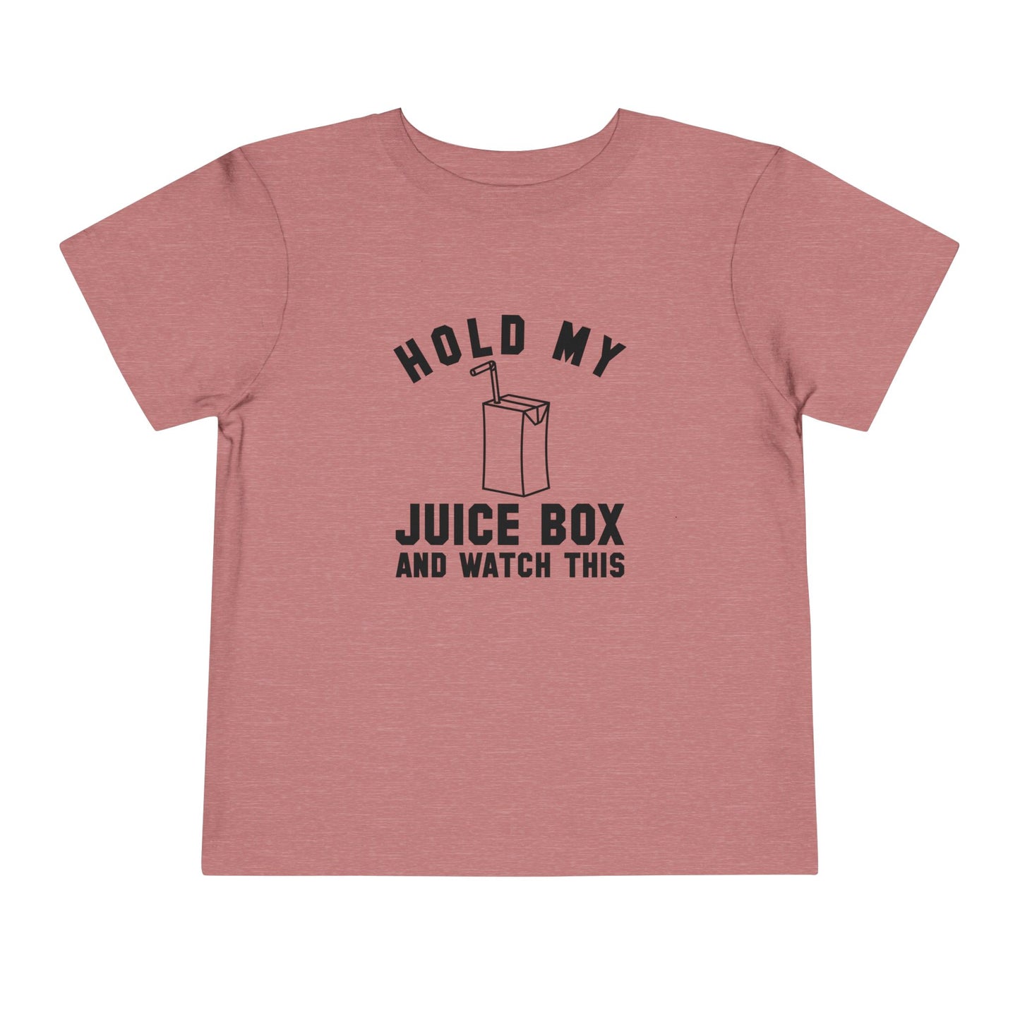 Fun Toddler Tee - "Hold My Juice Box and Watch This" - Perfect for Playdates, Birthdays, Summer Fun, Gift for Kids, Toddler Clothes