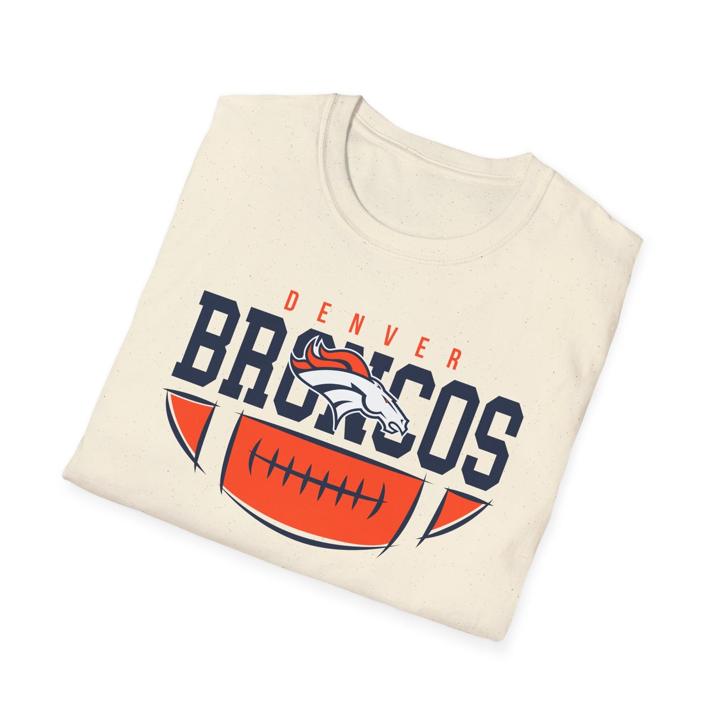 Denver Broncos Unisex Softstyle T-Shirt, Football Tee, Game Day Shirt, Sports Apparel, Fan Gear, Gift for Sports Lovers