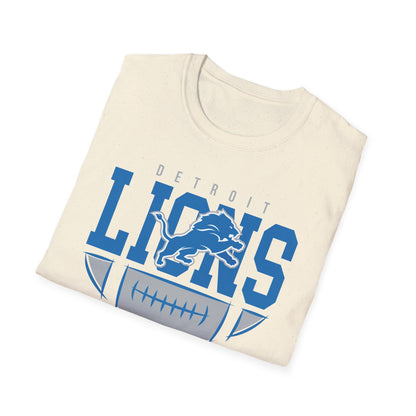 Detroit Lions Unisex Softstyle T-Shirt, Football Fan Tee, Game Day Shirt, Sports Apparel, NFL Merchandise