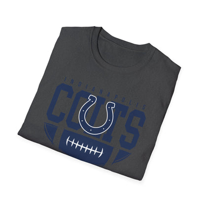 Indianapolis Colts Unisex Softstyle T-Shirt, Football Tee, Game Day Apparel, Casualwear, Sports Fan Gear, Gift for Him/Her