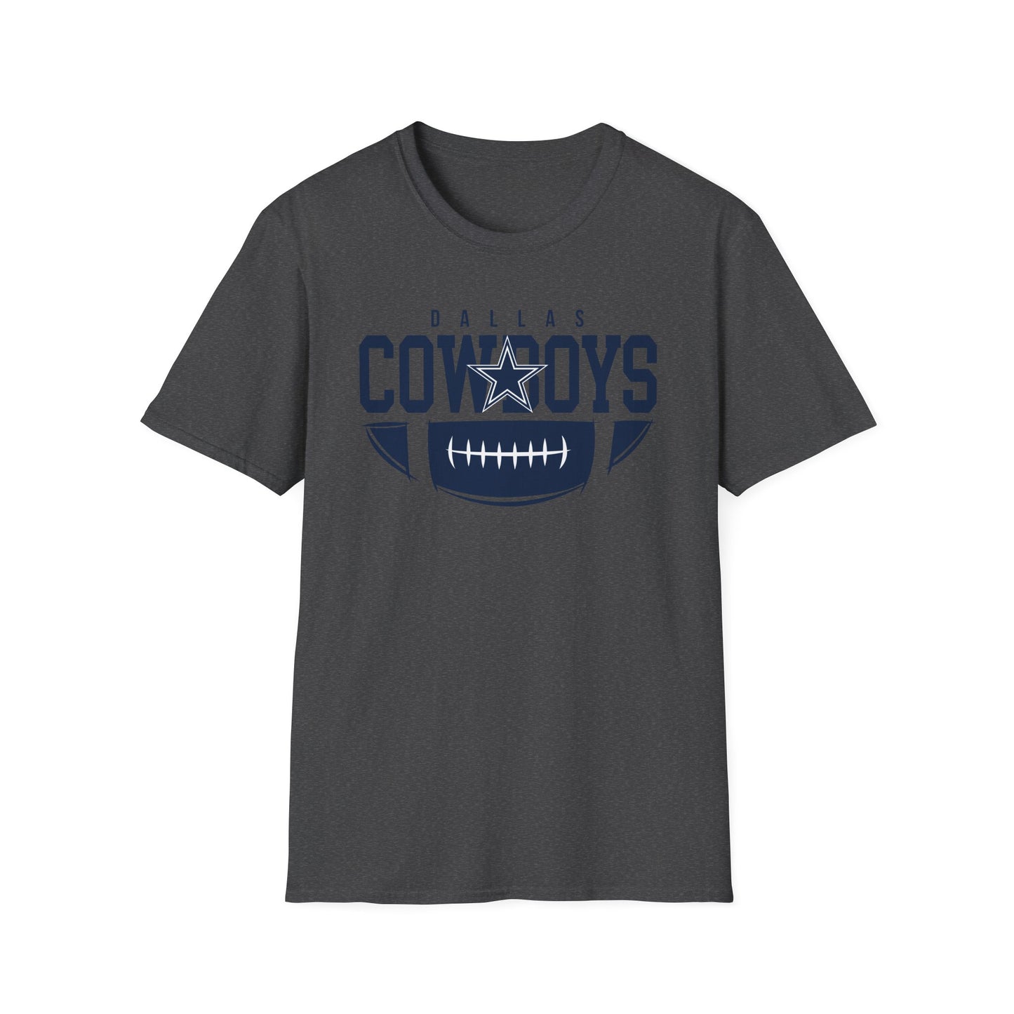 Dallas Cowboys Unisex Softstyle T-Shirt | Casual Fan Gear, Sports Apparel, Game Day Wear, Gift for Football Fans, Team Merchandise