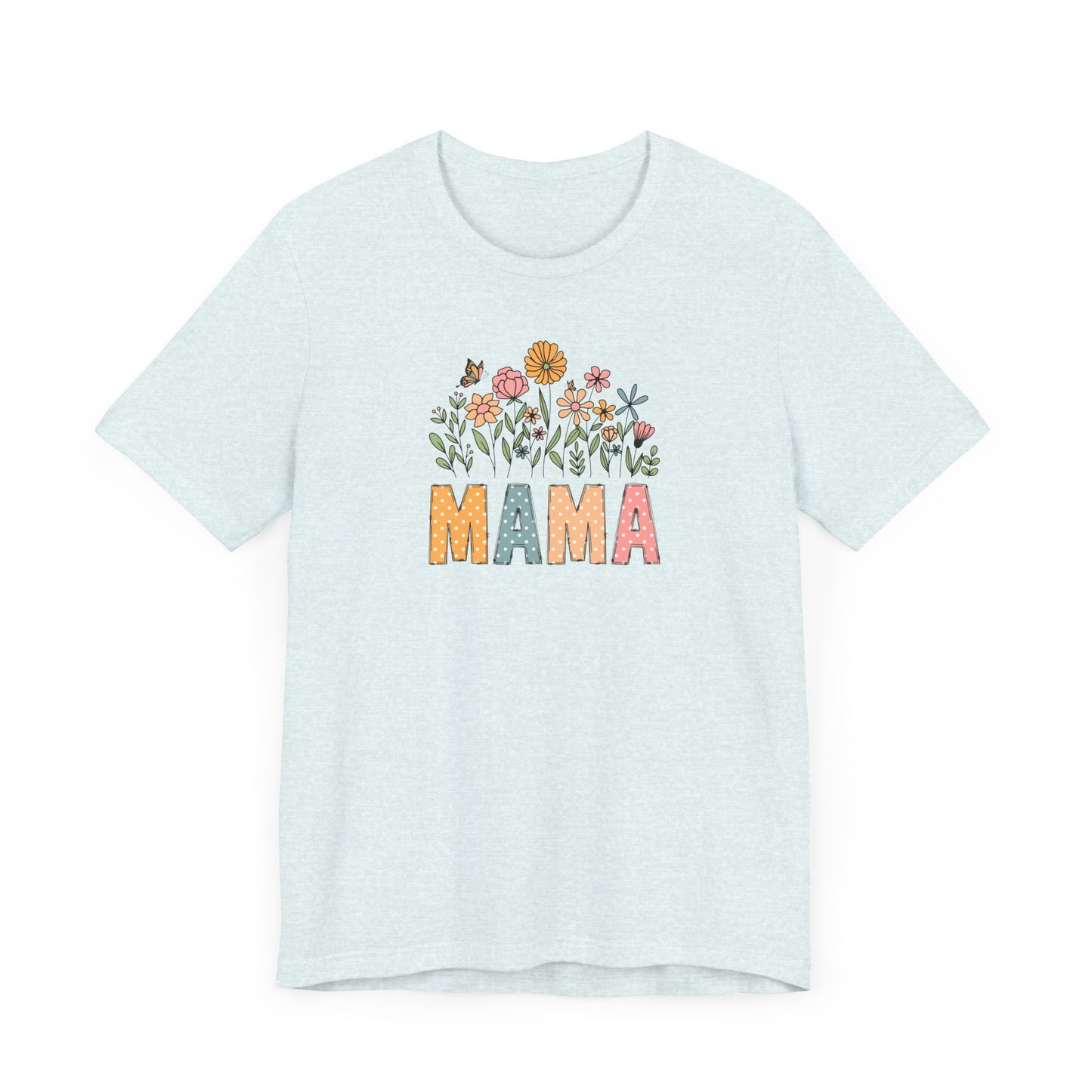 Floral Mama Tee - Perfect for Mother's Day, Baby Showers, Gifts for Moms, Casual Wear, Spring Fashion
