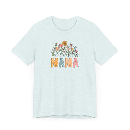 Floral Mama Tee - Perfect for Mother's Day, Baby Showers, Gifts for Moms, Casual Wear, Spring Fashion