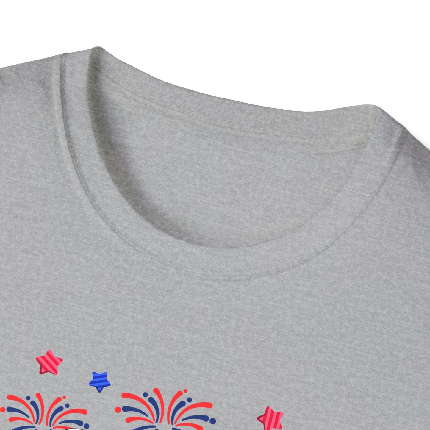 Festive Graphic T-Shirt, Independence Day Shirt, Casual Summer Style, Unisex Tee, Holiday Celebration Wear, Fireworks Design