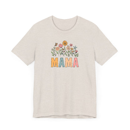 Floral Mama Tee - Perfect for Mother's Day, Baby Showers, Gifts for Moms, Casual Wear, Spring Fashion