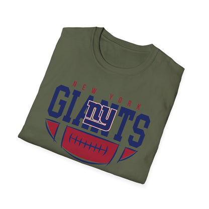 New York Giants Unisex Softstyle T-Shirt | NFL Fan Gear, Game Day Apparel, Sports Merchandise, Casual Wear, Gift for Football Lovers
