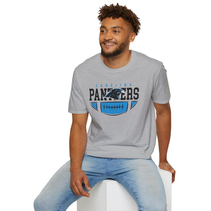 Panthers Logo Unisex Softstyle T-Shirt, Football Fan Tee, Game Day Shirt, Sports Apparel, Casual Wear, Gift for Fans