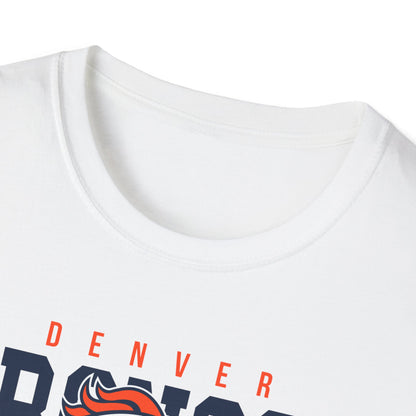 Denver Broncos Unisex Softstyle T-Shirt, Football Tee, Game Day Shirt, Sports Apparel, Fan Gear, Gift for Sports Lovers