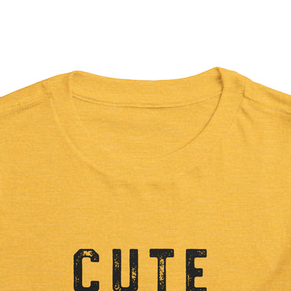 Cute & Smart Toddler Short Sleeve Tee - Fun Gift for Kids, Birthday Outfits, Playtime Apparel, Unique Toddler Fashion