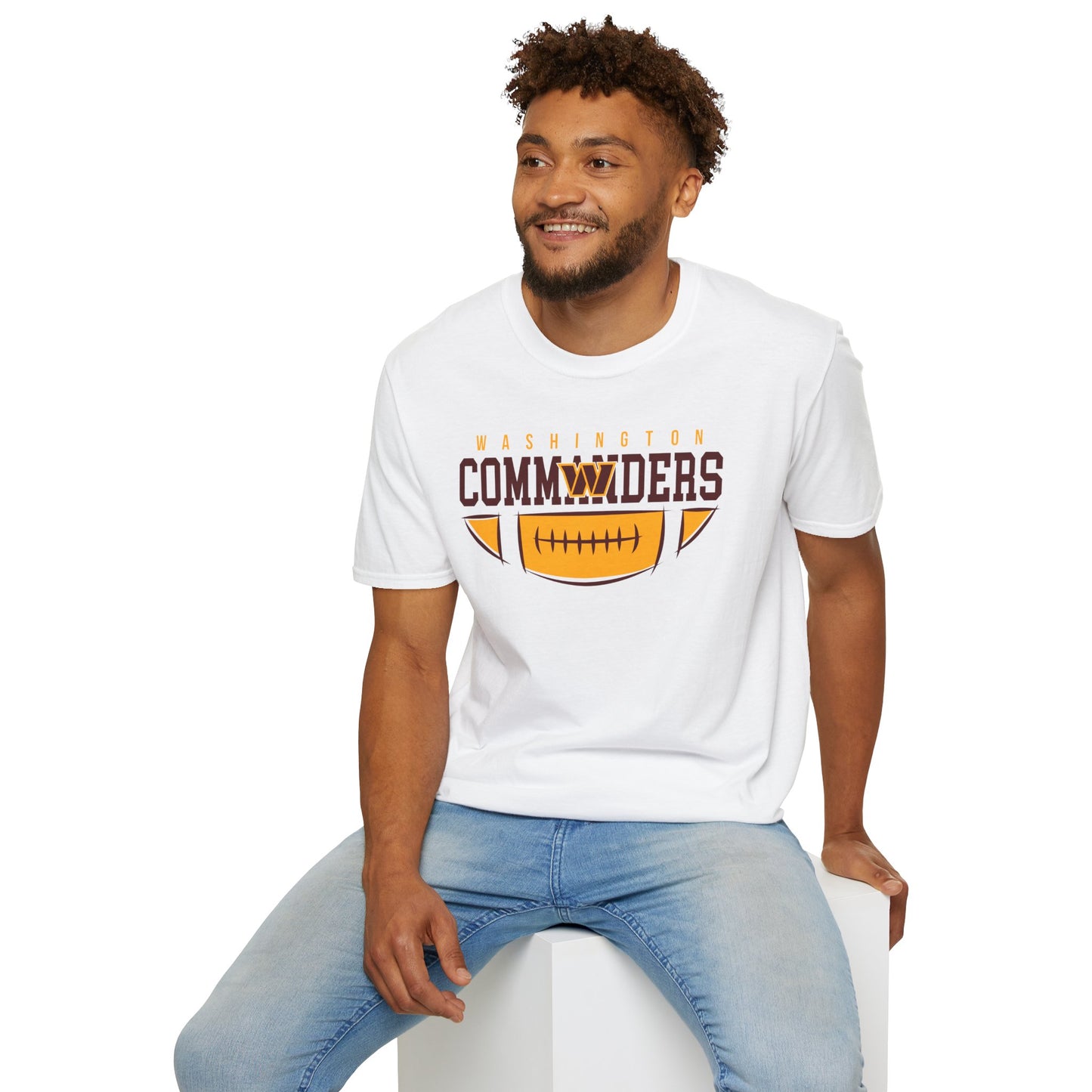 Washington Commanders Unisex Softstyle T-Shirt, Sports Tee, Football Fan Shirt, Casual Wear, Game Day Apparel, Gift for Him or Her