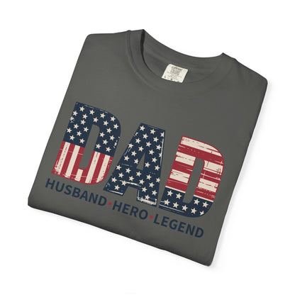 Patriotic Dad T-Shirt | Unisex Gift for Father's Day, American Hero Tee, Unique Dad Shirt, Casual Wear, Gift for Him