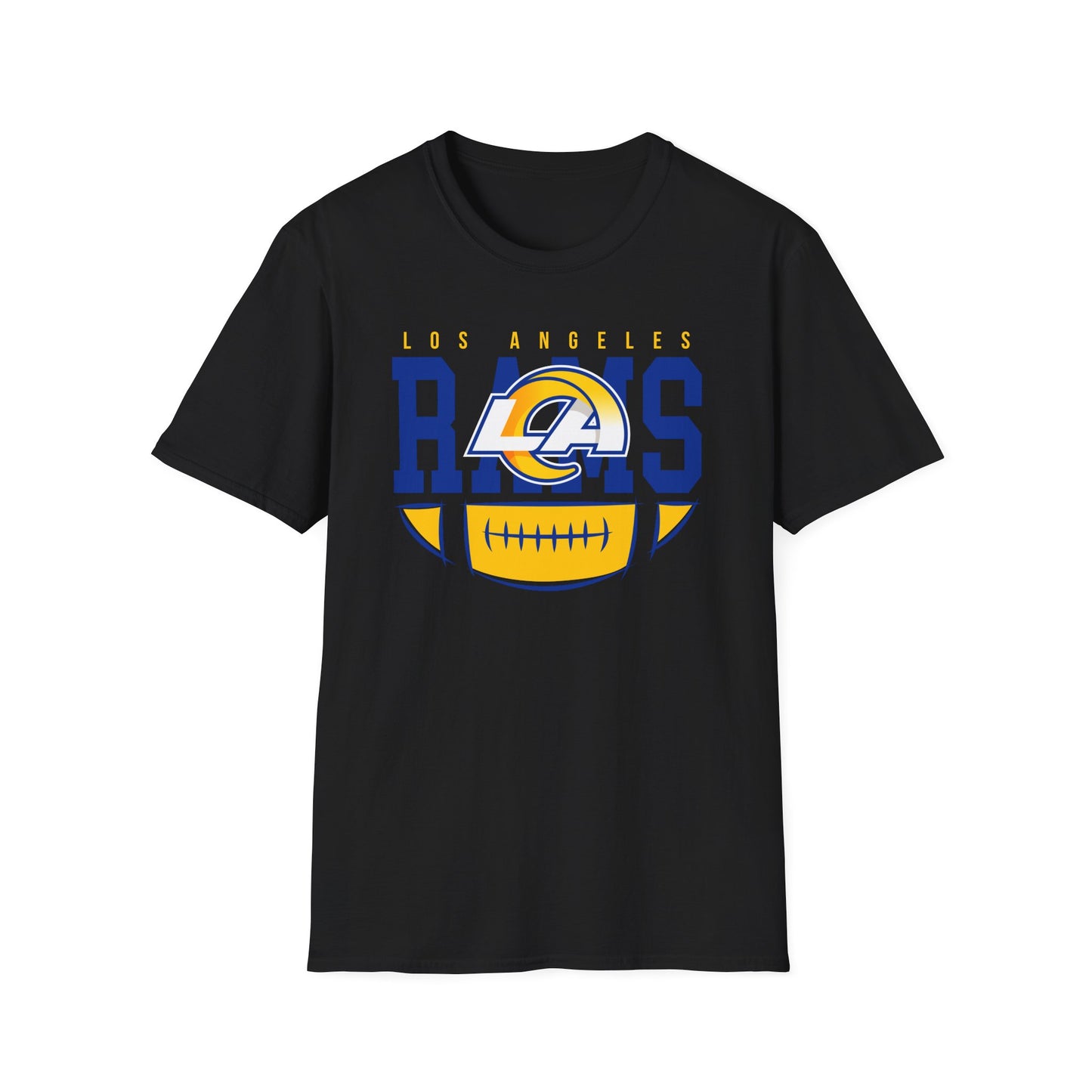 Los Angeles Rams Unisex Softstyle T-Shirt, Football Fan Apparel, Game Day Outfit, Sports Gift, Casual Wear, Team Spirit Tee