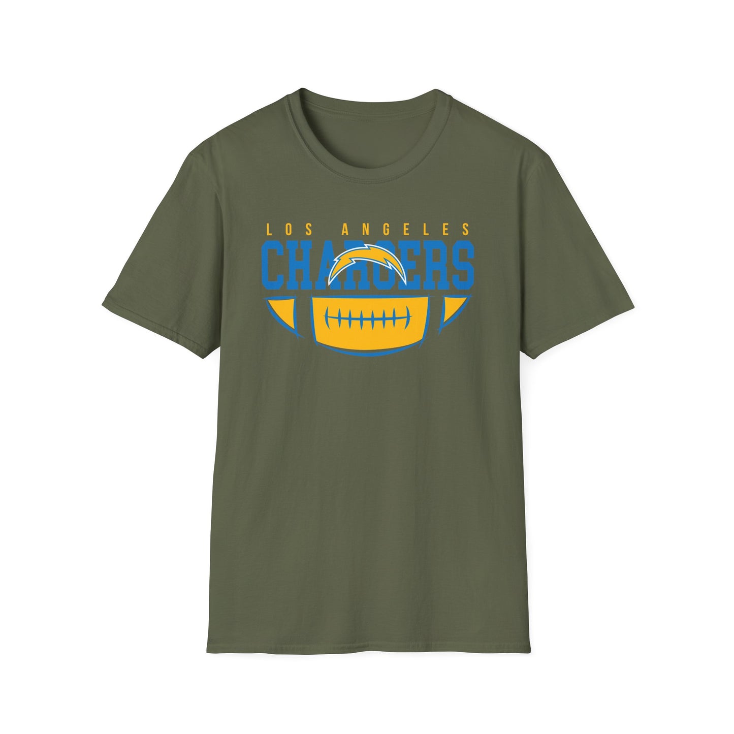 Unisex Softstyle T-Shirt - Chargers Football Pride, Casual Wear, Game Day Tee, Sports Fan Shirt, Gift for Him/Her