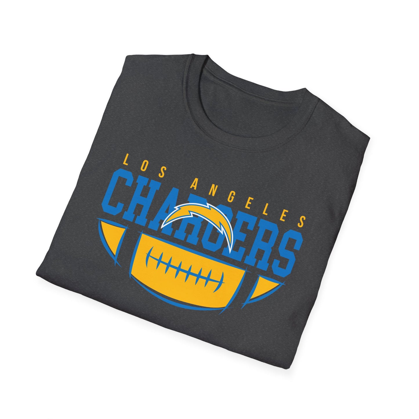 Unisex Softstyle T-Shirt - Chargers Football Pride, Casual Wear, Game Day Tee, Sports Fan Shirt, Gift for Him/Her