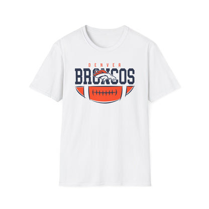 Denver Broncos Unisex Softstyle T-Shirt, Football Tee, Game Day Shirt, Sports Apparel, Fan Gear, Gift for Sports Lovers