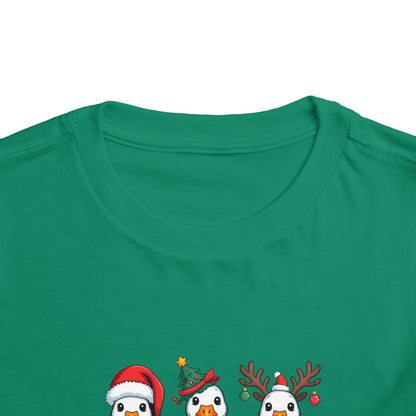 Toddler Tee — Cute Christmas Penguins Trio Holiday Shirt