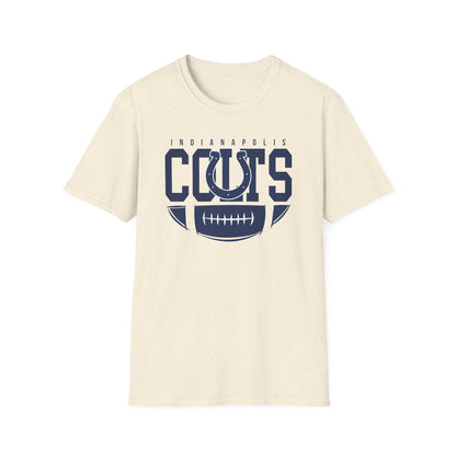 Indianapolis Colts Unisex Softstyle T-Shirt, Football Tee, Game Day Apparel, Casualwear, Sports Fan Gear, Gift for Him/Her