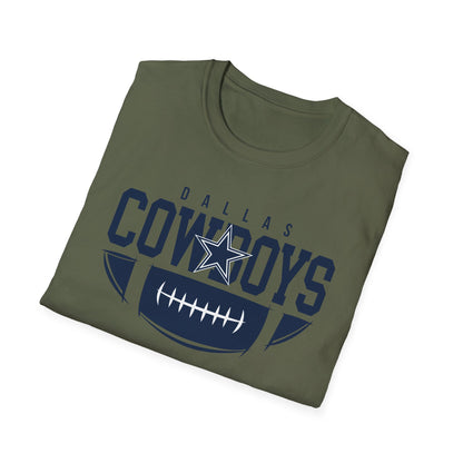 Dallas Cowboys Unisex Softstyle T-Shirt | Casual Fan Gear, Sports Apparel, Game Day Wear, Gift for Football Fans, Team Merchandise