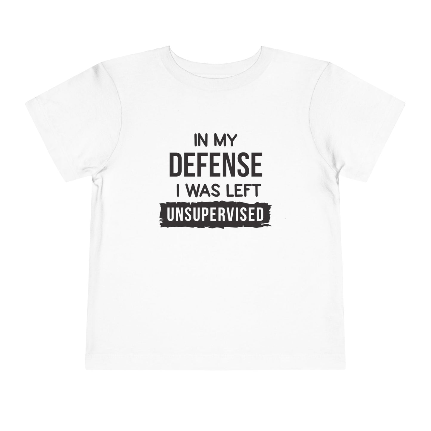 Funny Toddler Tee - "In My Defense I Was Left Unsupervised" - Cute Gift for Kids, Humor Tee, Playtime Wear, Birthday Shirt, Family [...]
