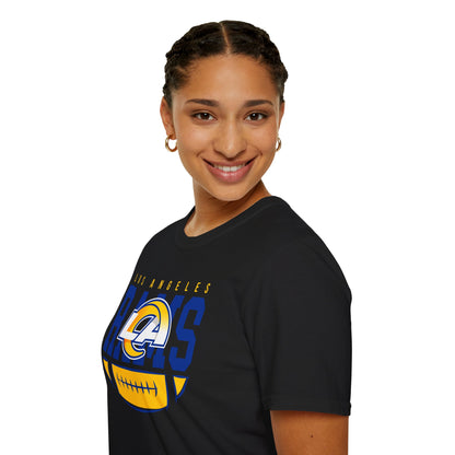 Los Angeles Rams Unisex Softstyle T-Shirt, Football Fan Apparel, Game Day Outfit, Sports Gift, Casual Wear, Team Spirit Tee