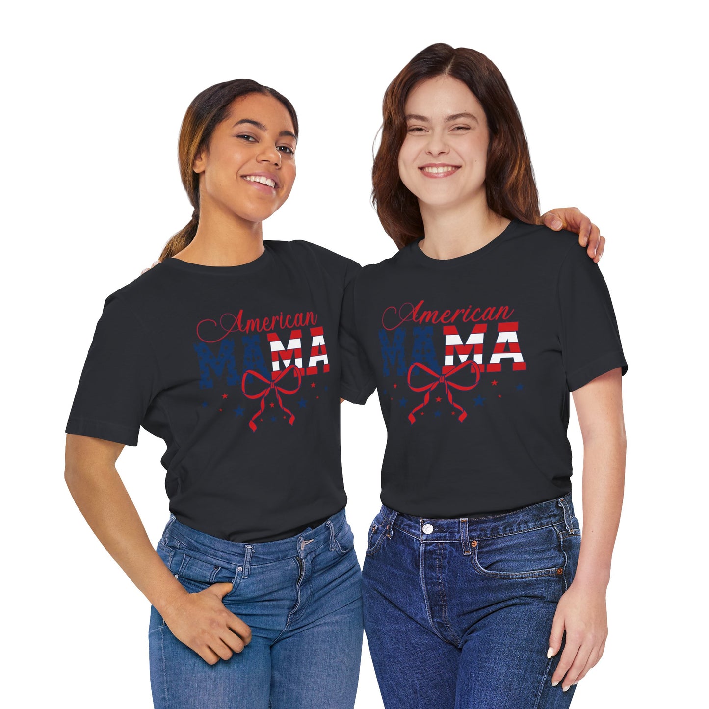 American Mama Patriotic Tee, Fourth of July T-Shirt, Independence Day Shirt, Summer Holiday Apparel, Gift for Moms