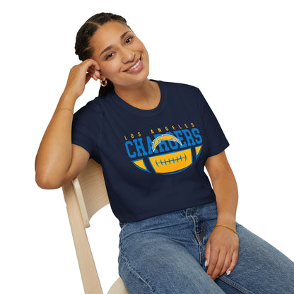 Unisex Softstyle T-Shirt - Chargers Football Pride, Casual Wear, Game Day Tee, Sports Fan Shirt, Gift for Him/Her