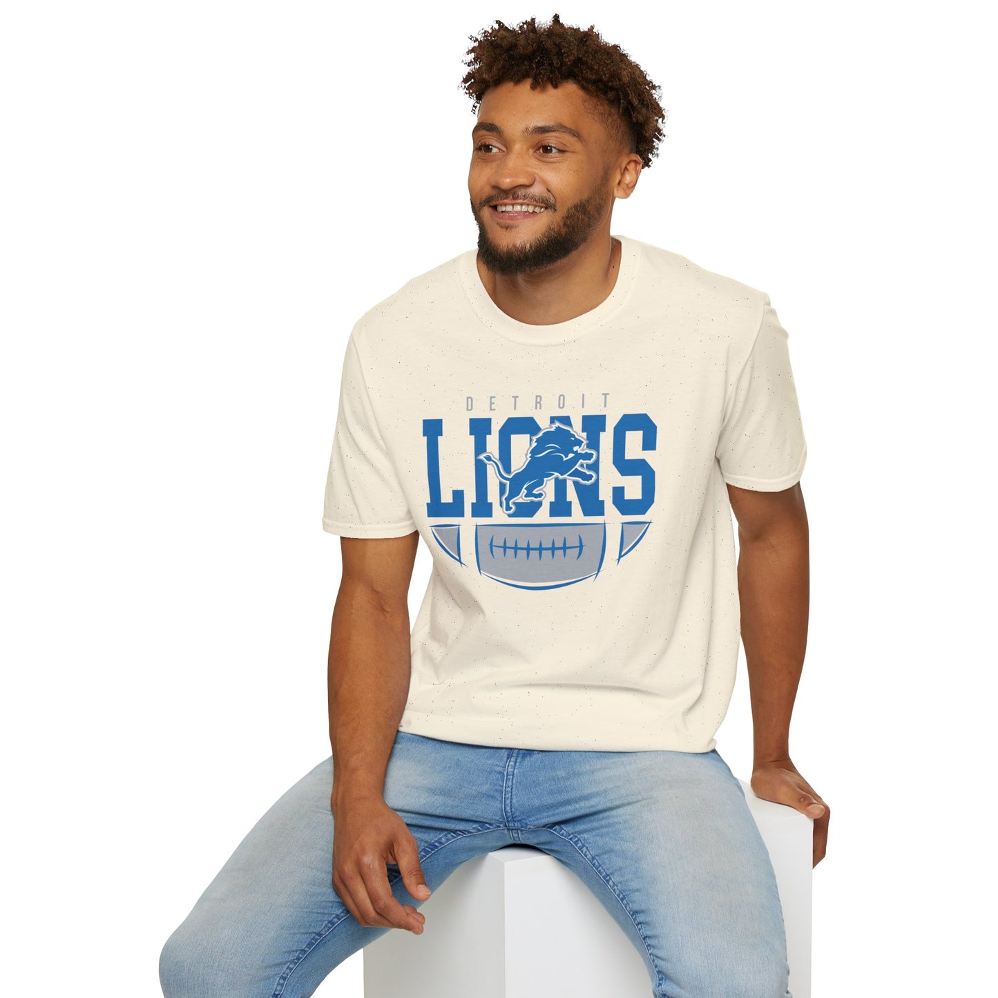 Detroit Lions Unisex Softstyle T-Shirt, Football Fan Tee, Game Day Shirt, Sports Apparel, NFL Merchandise