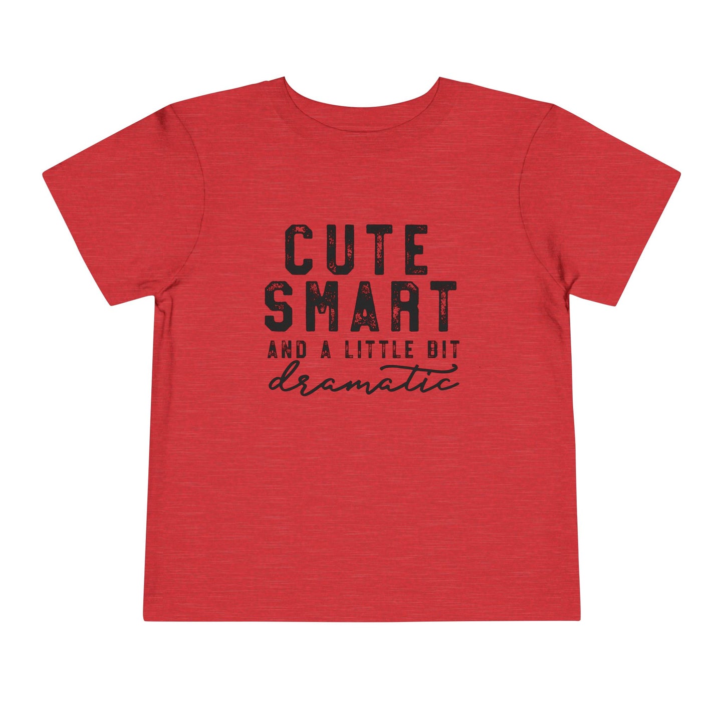 Cute & Smart Toddler Short Sleeve Tee - Fun Gift for Kids, Birthday Outfits, Playtime Apparel, Unique Toddler Fashion