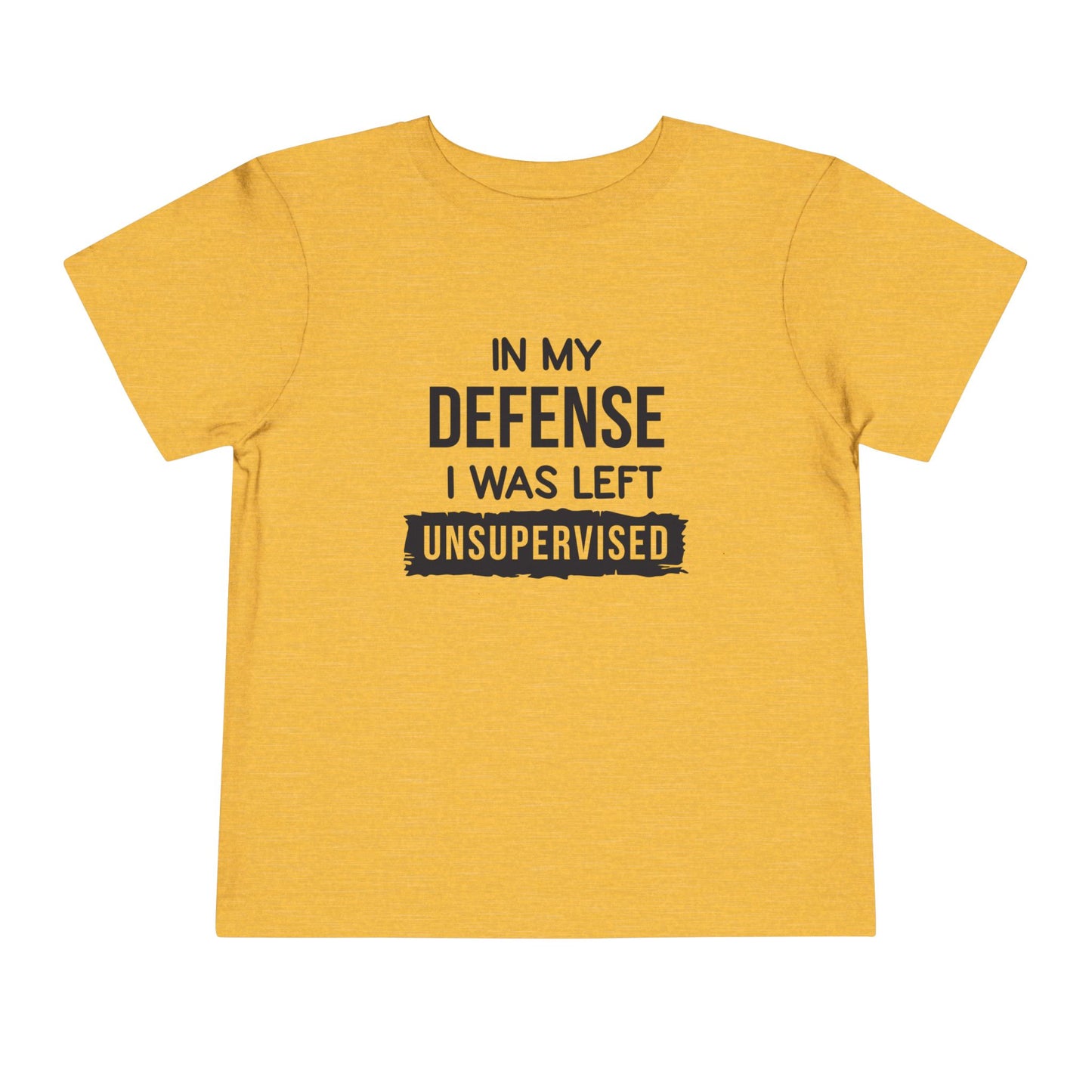 Funny Toddler Tee - "In My Defense I Was Left Unsupervised" - Cute Gift for Kids, Humor Tee, Playtime Wear, Birthday Shirt, Family [...]