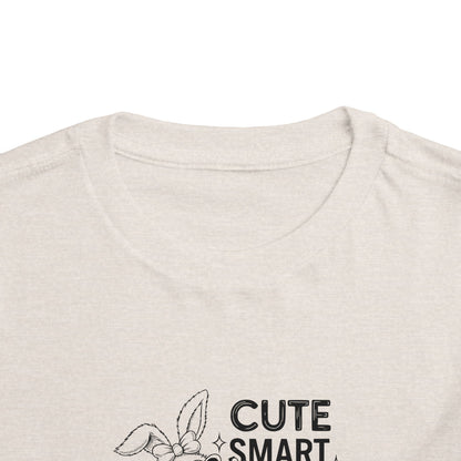 Cute & Smart Dramatic Bunny Toddler Tee, Kids Graphic Shirt, Funny Toddler Outfit, Gift for Birthday or Easter, Toddler Apparel