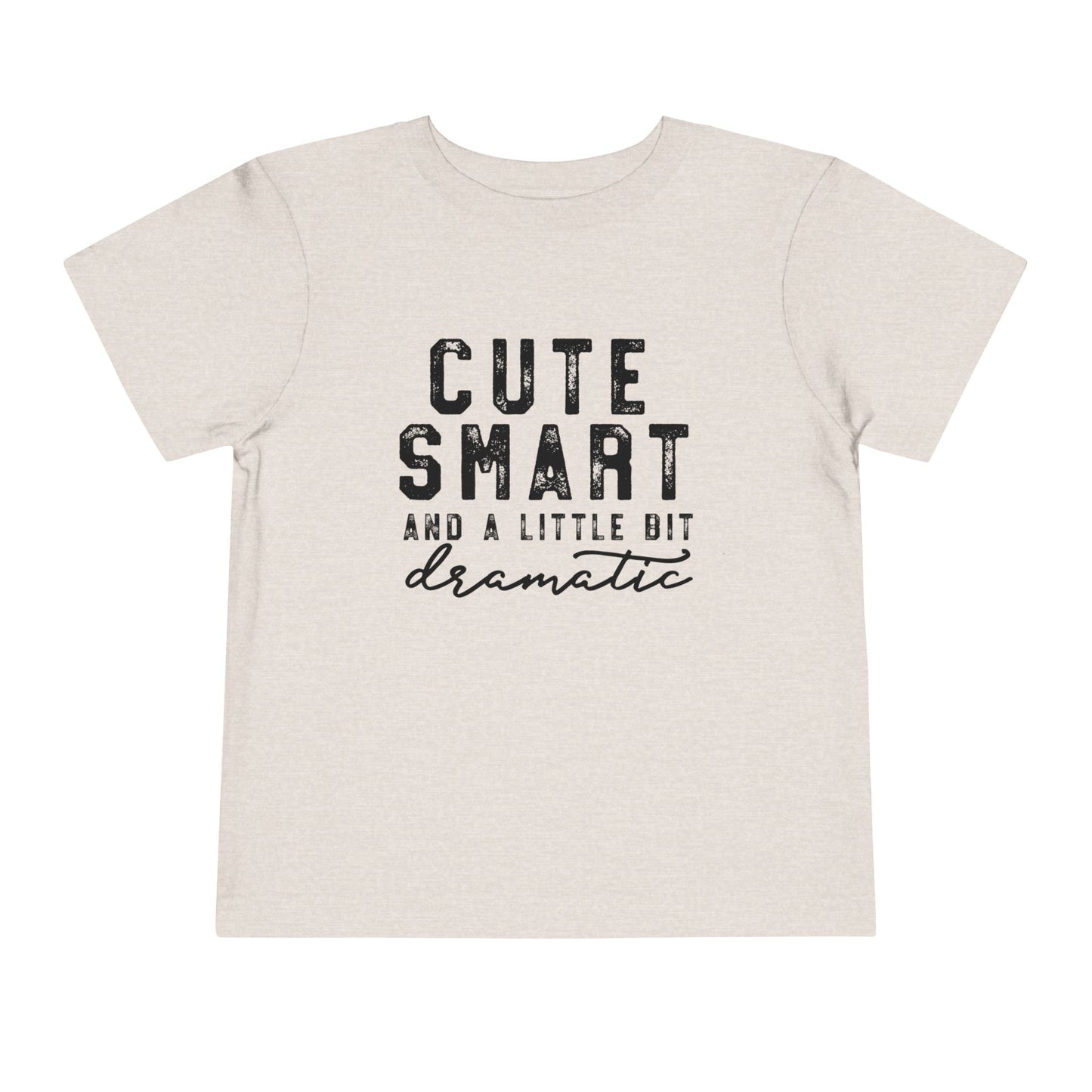 Cute & Smart Toddler Short Sleeve Tee - Fun Gift for Kids, Birthday Outfits, Playtime Apparel, Unique Toddler Fashion