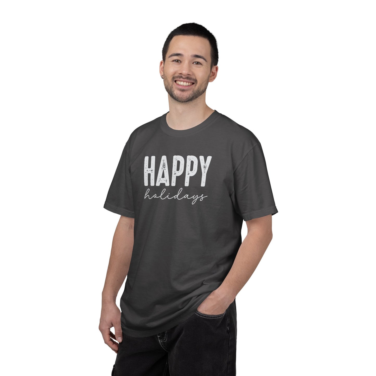 Happy Graphic T-Shirt — Minimal Positive Statement Tee