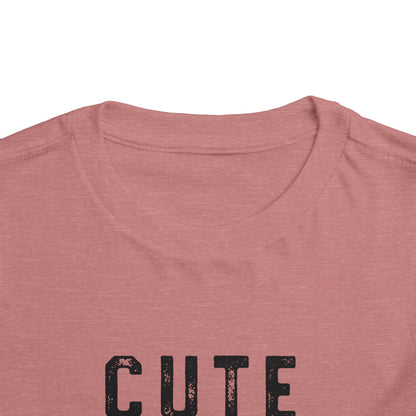 Cute & Smart Toddler Short Sleeve Tee - Fun Gift for Kids, Birthday Outfits, Playtime Apparel, Unique Toddler Fashion