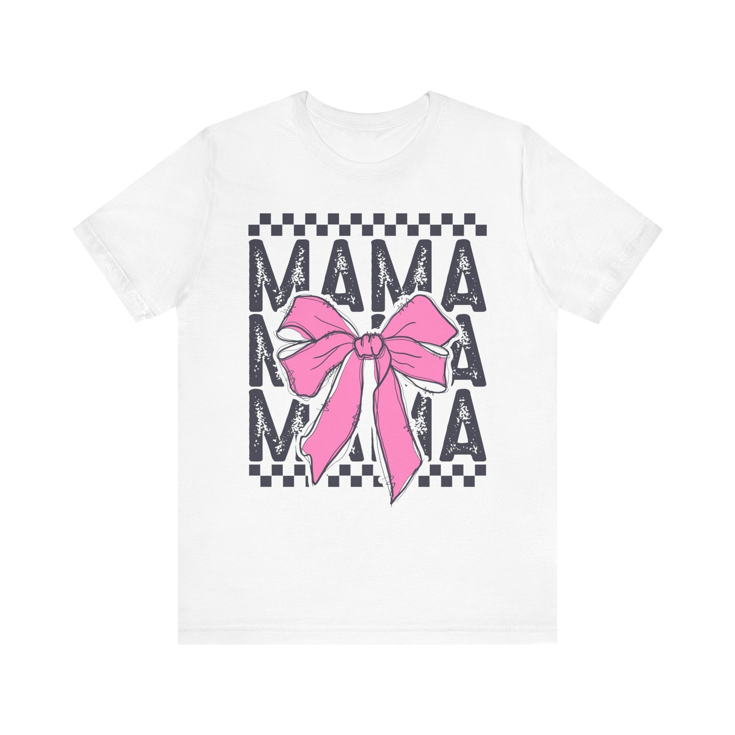 Cute Mama Bow Graphic Tee, Mother's Day Gift, Stylish T-Shirt for Moms, Everyday Wear, Birthday Gift for Her